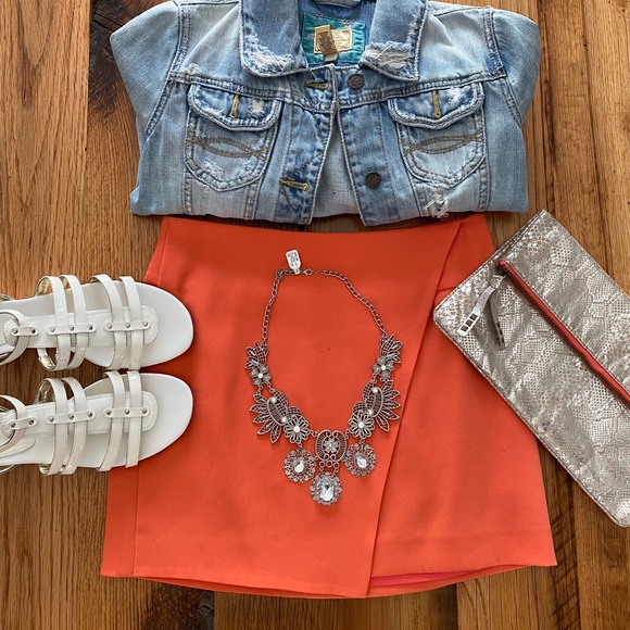 bebe Dresses & Skirts - Coral Peach Pink Mini Skirt